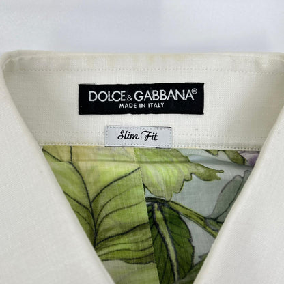 DOLCE&GABBANA Floral Print Color Block Shirt Multi