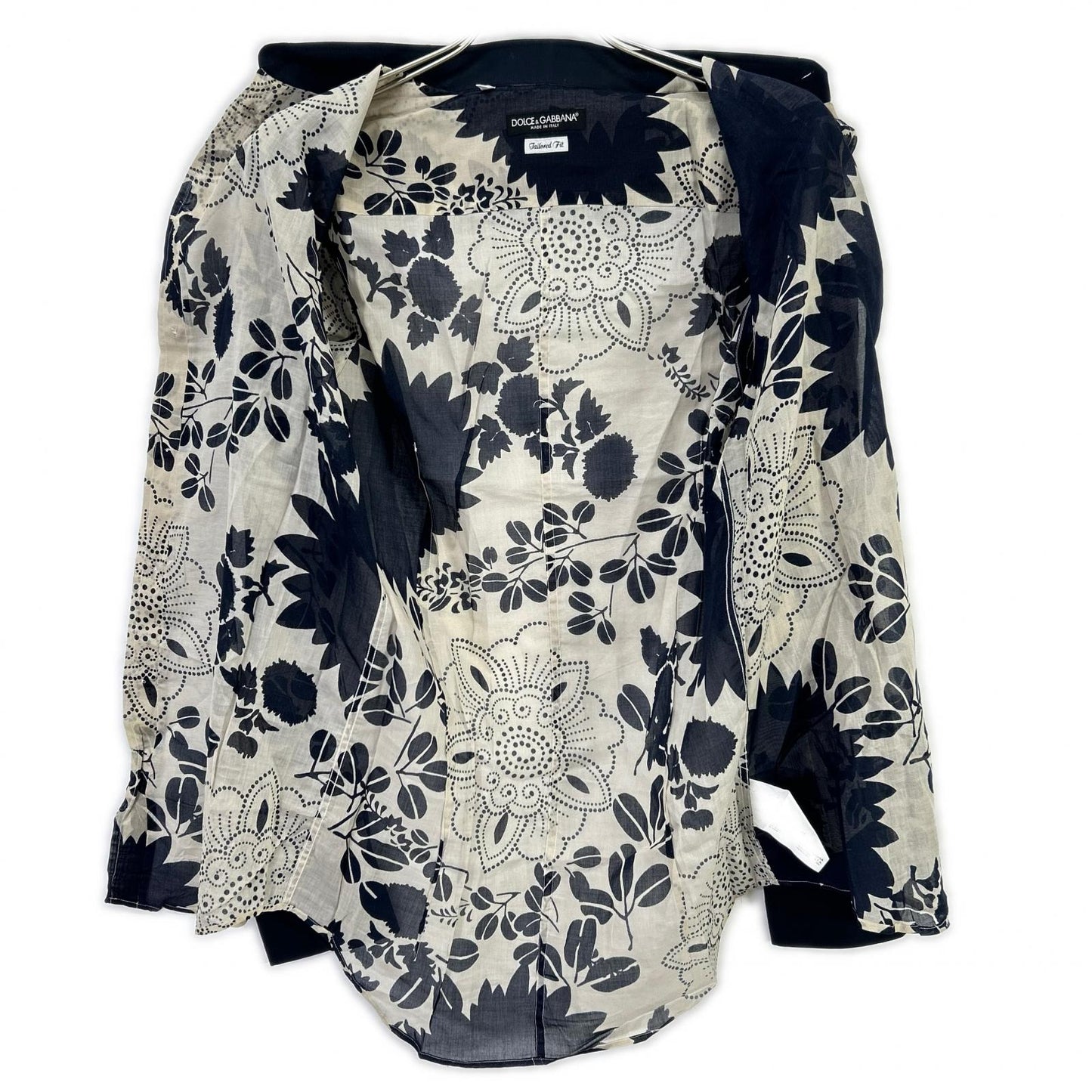 DOLCE&GABBANA 00s Floral Print Sheer Shirt Multi