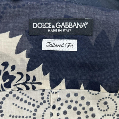 DOLCE&GABBANA 00s Floral Print Sheer Shirt Multi