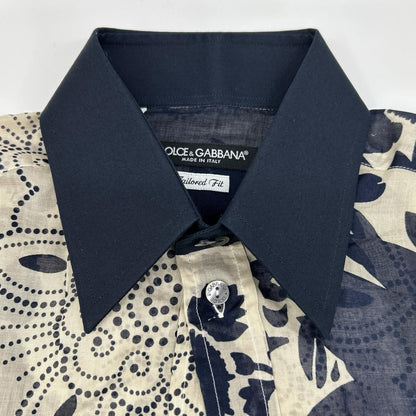 DOLCE&GABBANA 00s Floral Print Sheer Shirt Multi