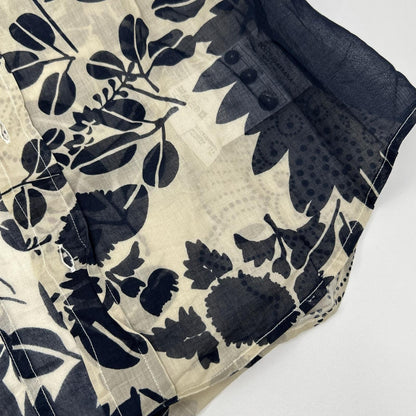 DOLCE&GABBANA 00s Floral Print Sheer Shirt Multi