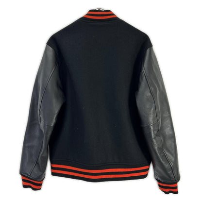 STANDARD CALIFORNIA Wool Leather Jacket Orange/Black Size M