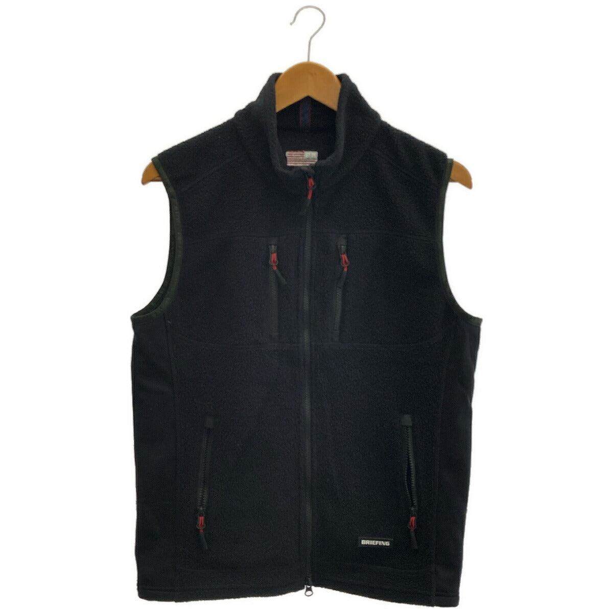 BRIEFING BRG213M46 Black Fleece Vest Size M