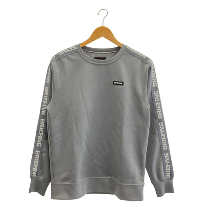 BRIEFING BRG221M37 Side Logo Crewneck Sweatshirt Gray Size M