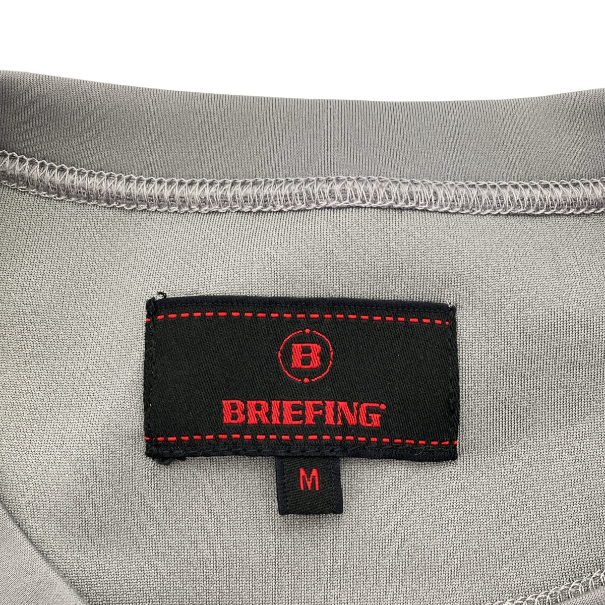 BRIEFING BRG221M37 Side Logo Crewneck Sweatshirt Gray Size M