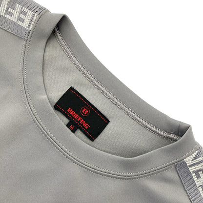 BRIEFING BRG221M37 Side Logo Crewneck Sweatshirt Gray Size M