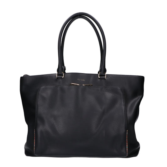 PaulSmith Black Front Pocket Leather Tote Bag Size ONE SIZE