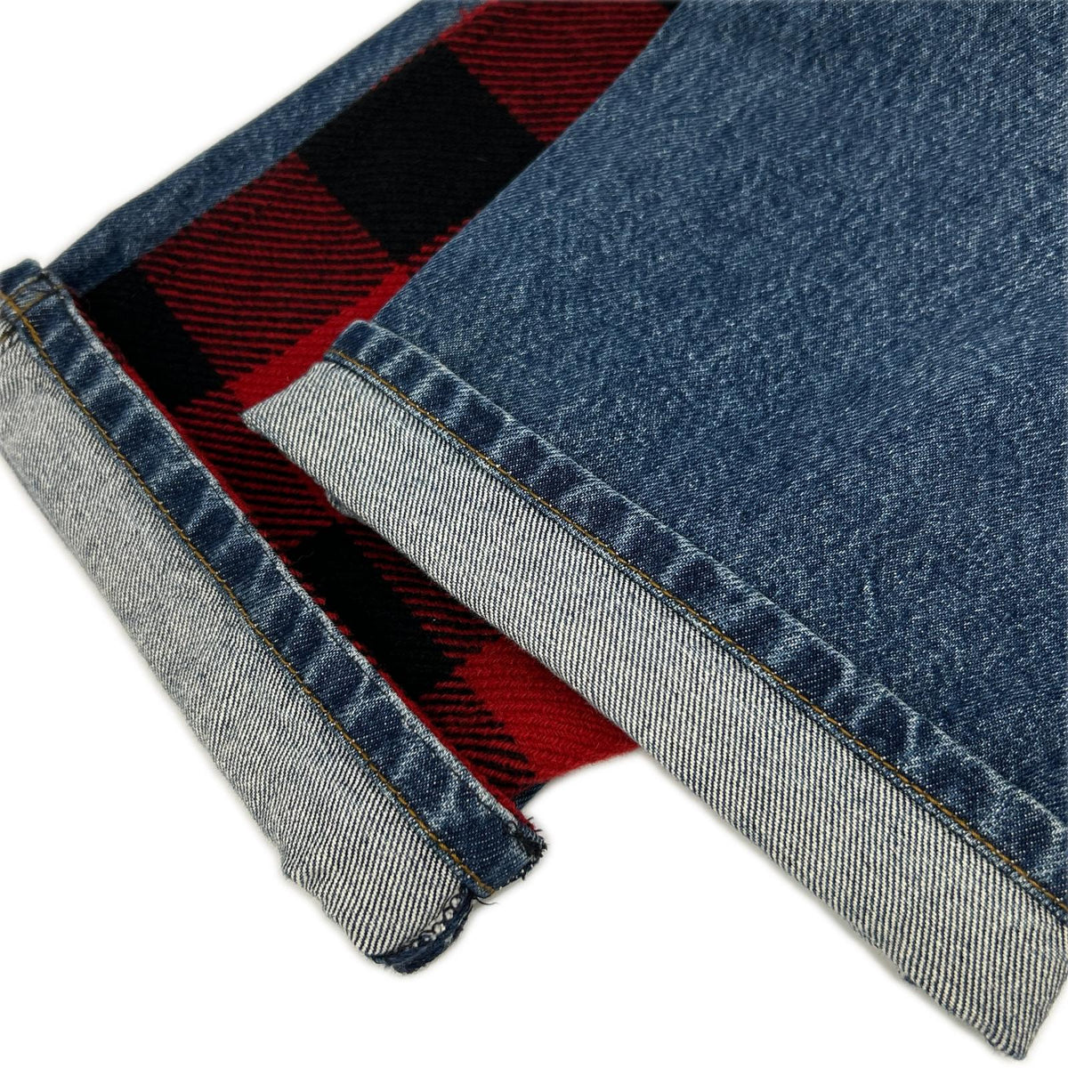 DRIES VAN NOTEN FW17 Indigo Tartan Patchwork Jeans Size 30