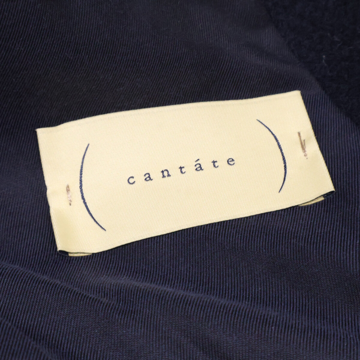 cantate 22AW Wool Cotton Pile Duffle Coat Navy Size 48