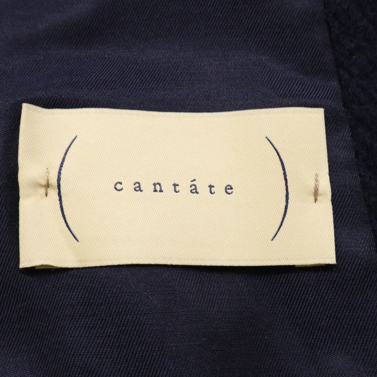 cantate x AWCAW 22AW Wool Blend Pile Duffle Coat Navy Size 0