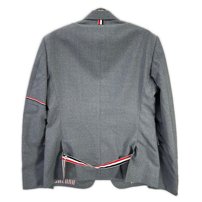 THOM BROWNE MJC187A RWB Arm Selvedge 3B Jacket Gray Size 4