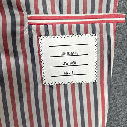 THOM BROWNE MJC187A RWB Arm Selvedge 3B Jacket Gray Size 4