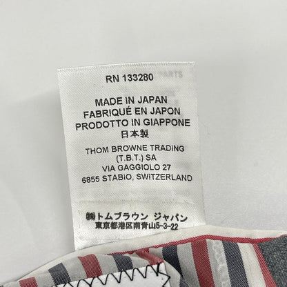 THOM BROWNE MJC187A RWB Arm Selvedge 3B Jacket Gray Size 4