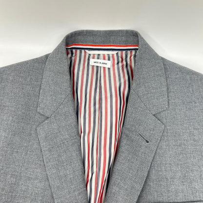THOM BROWNE MJC187A RWB Arm Selvedge 3B Jacket Gray Size 4