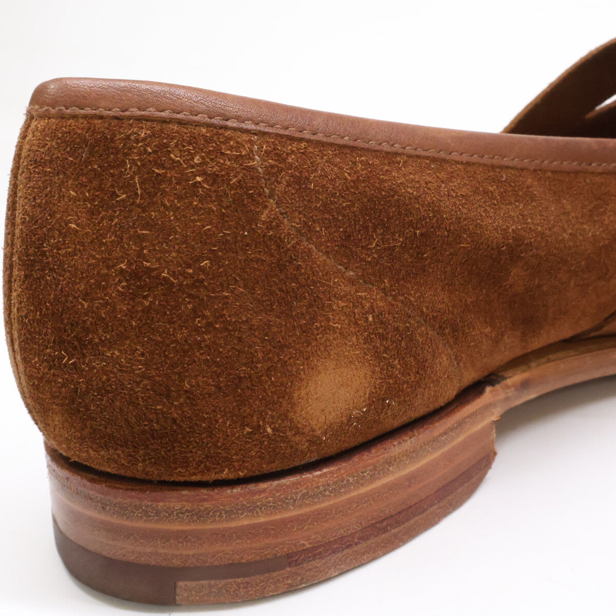 Crockett&Jones Brown Suede Penny Loafers Size 9E