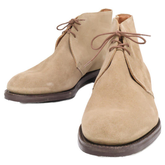 AlfredSargent SHIPS Bespoke Suede Chukka Boots Beige Size 8