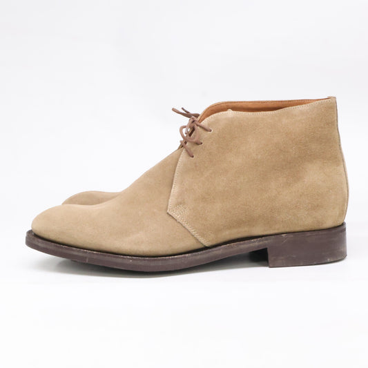 AlfredSargent SHIPS Bespoke Suede Chukka Boots Beige Size 8