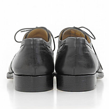 LOUIS VUITTON Wingtip Leather Dress Shoes Black Size 8.5