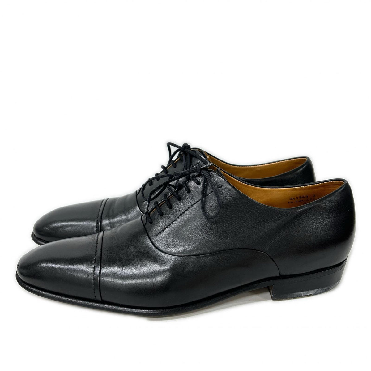 J.M. WESTON 428 90 Last Straight Tip Sneakers Black Size 8E
