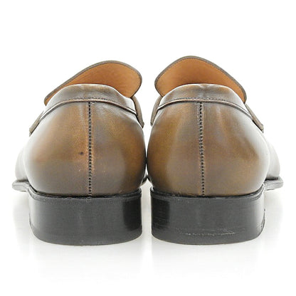 J.M. WESTON Brown Box Calf Square Toe Coin Loafers Size 8D