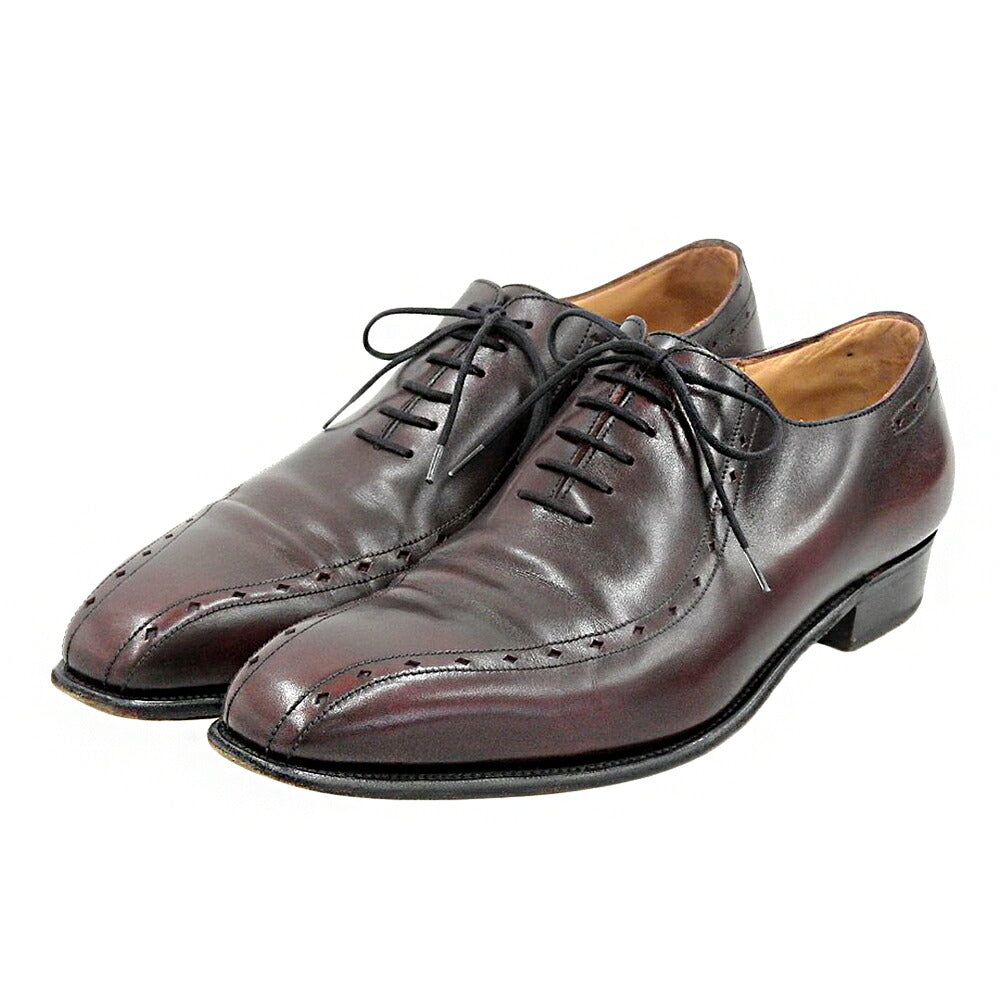 J.M. WESTON Burgundy Box Calf Plain Toe Sneakers Size 8 D