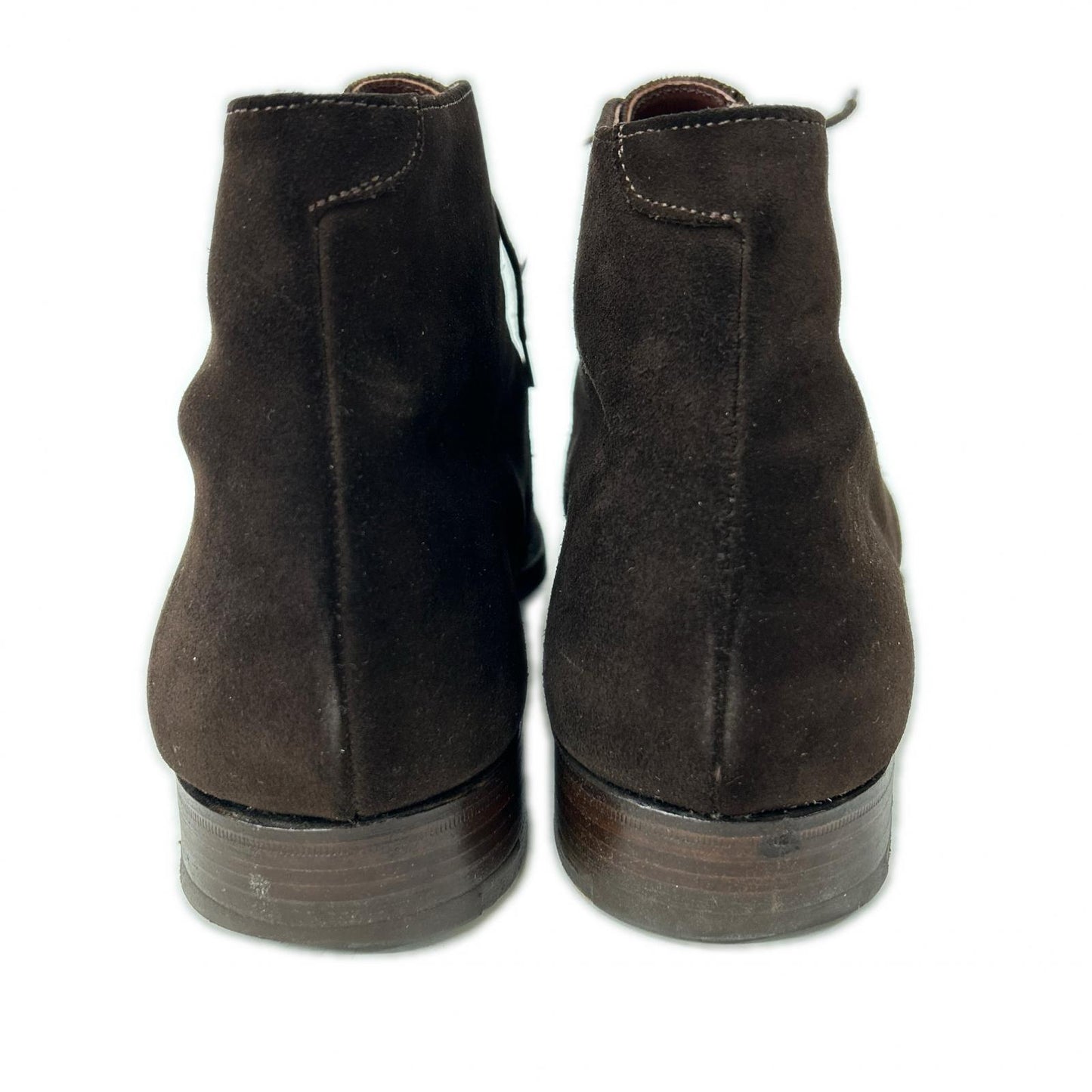 CHEANEY R276 Pony Suede Chukka Boots Dark Brown Size 8
