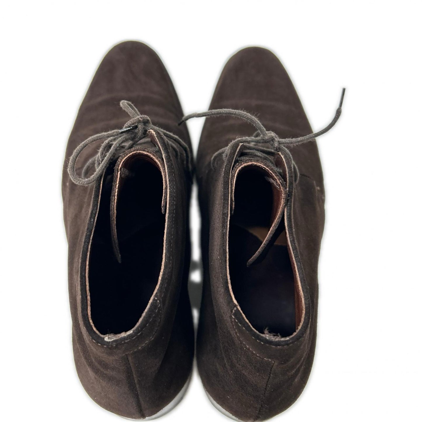 CHEANEY R276 Pony Suede Chukka Boots Dark Brown Size 8