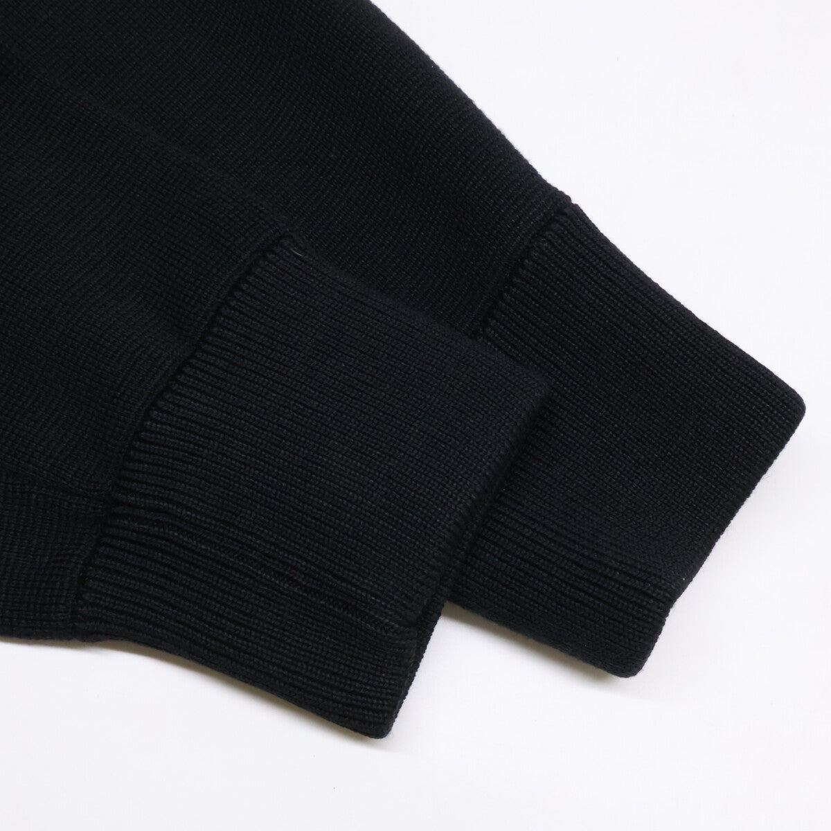 MONCLER Knit Panel Down Jacket Black Size S
