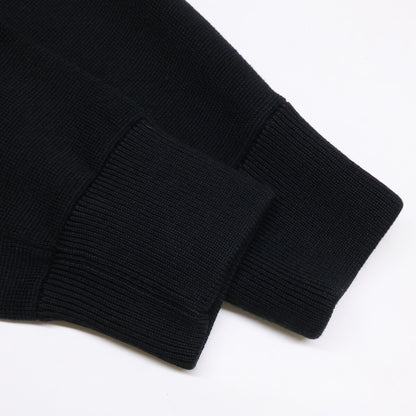MONCLER Knit Panel Down Jacket Black Size S