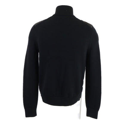 MONCLER Knit Panel Down Jacket Black Size S