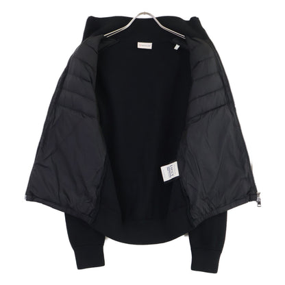 MONCLER Knit Panel Down Jacket Black Size S