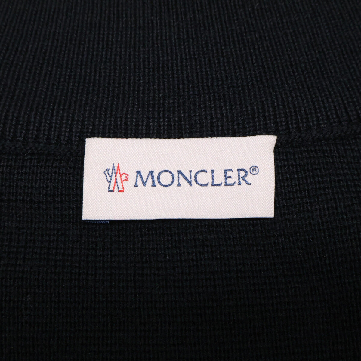 MONCLER Knit Panel Down Jacket Black Size S