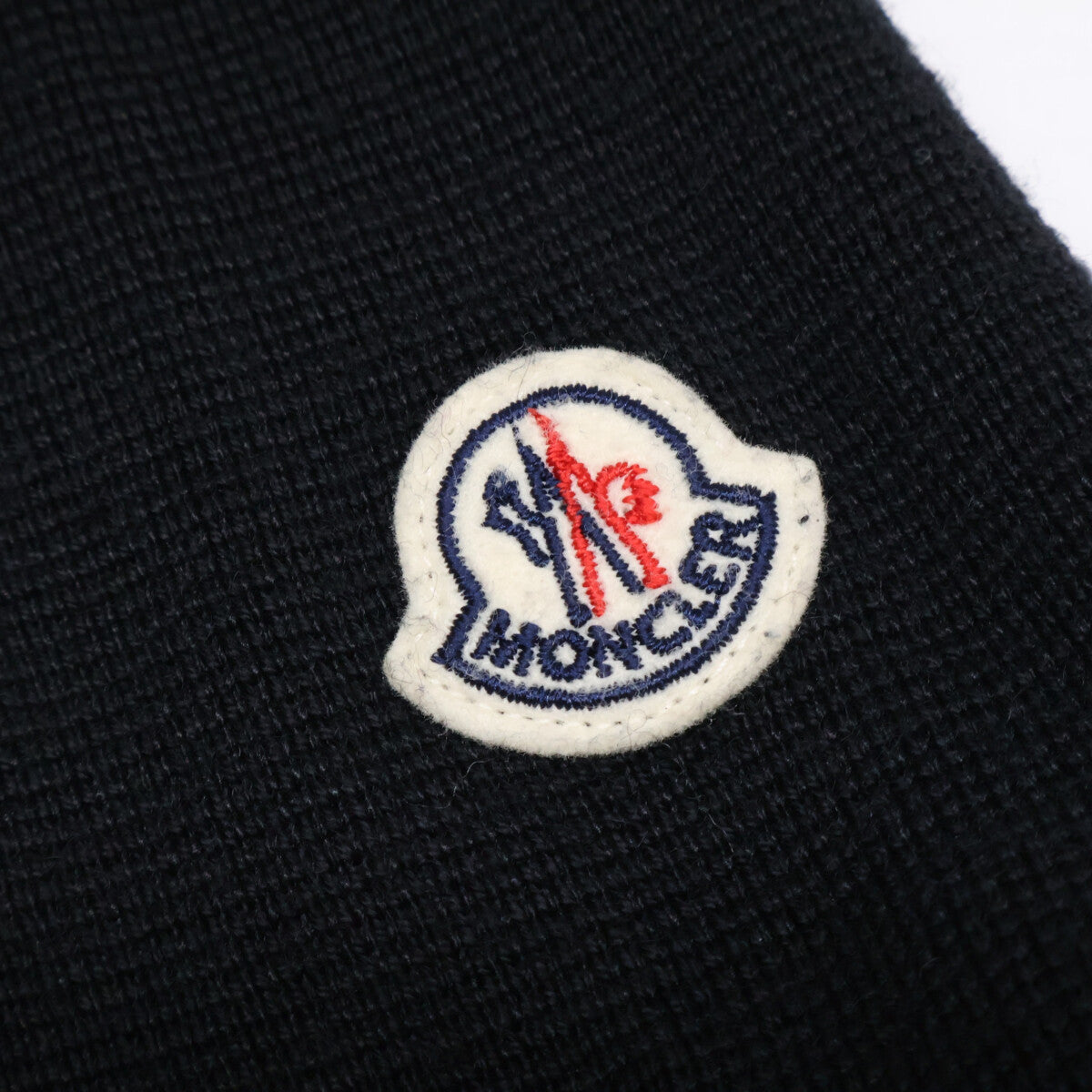 MONCLER Knit Panel Down Jacket Black Size S