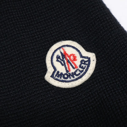 MONCLER Knit Panel Down Jacket Black Size S