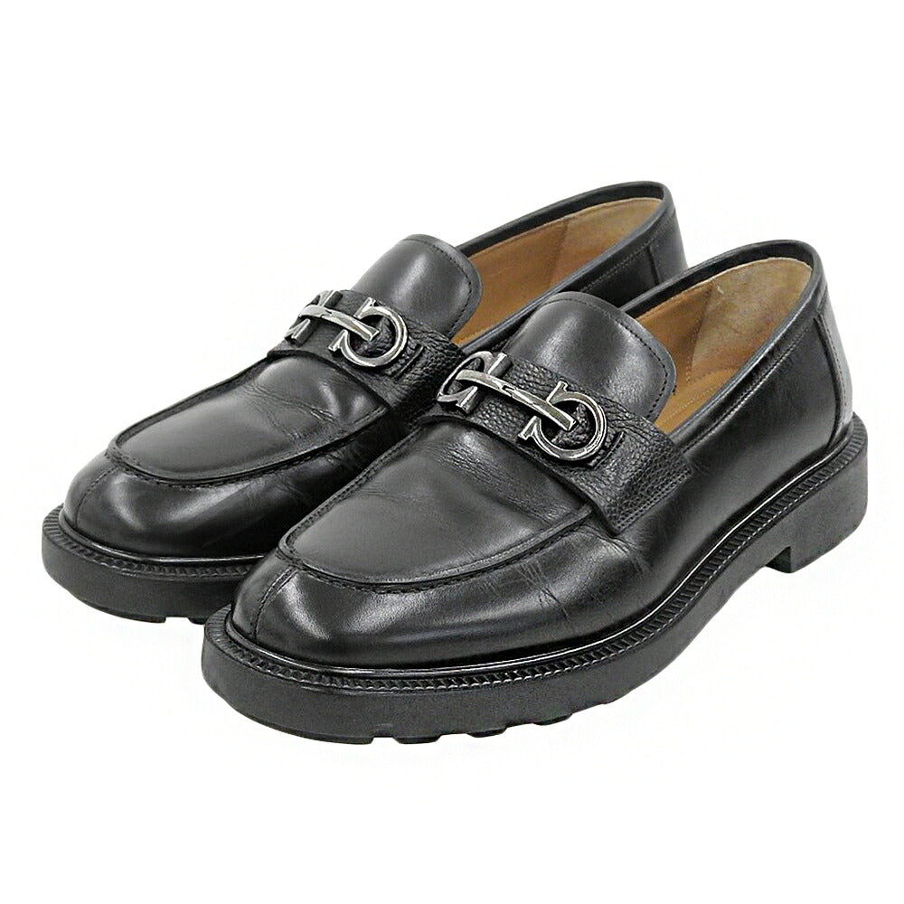 SalvatoreFerragamo Gancini Platform Loafers Black Size 9