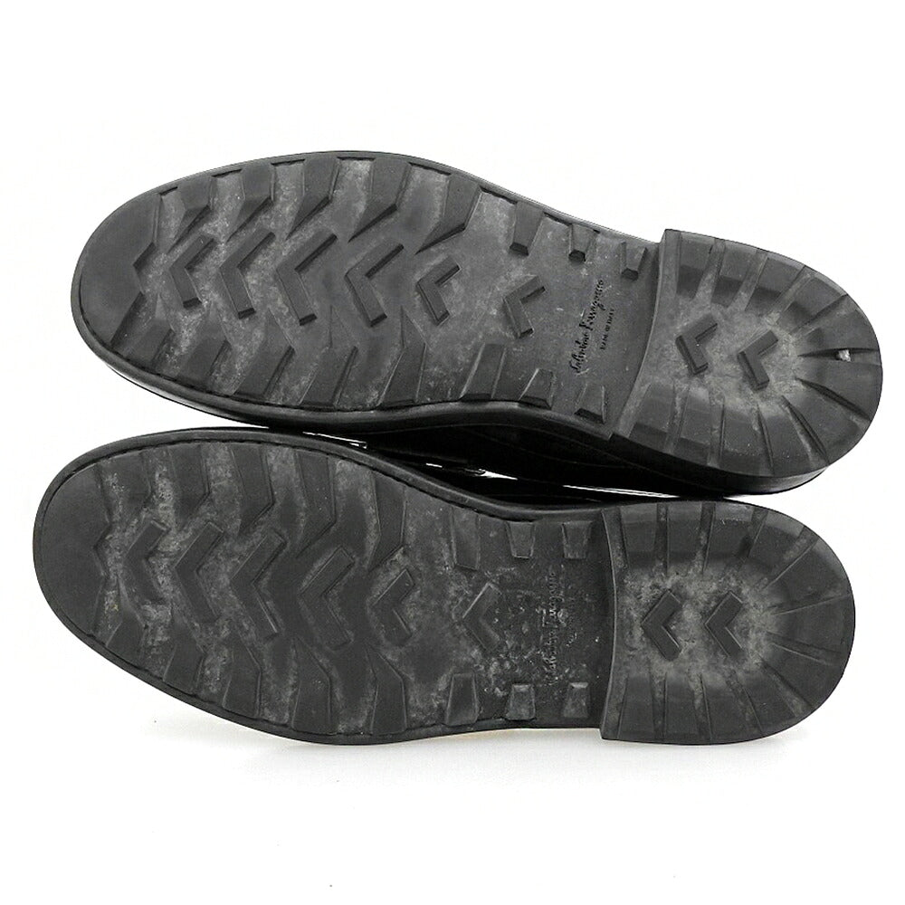 SalvatoreFerragamo Gancini Platform Loafers Black Size 9