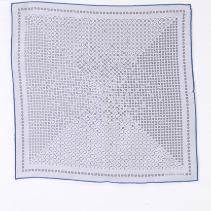 HERMES "Larguez les Amarres" Scarf Grey/Navy