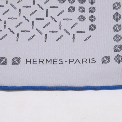 HERMES "Larguez les Amarres" Scarf Grey/Navy