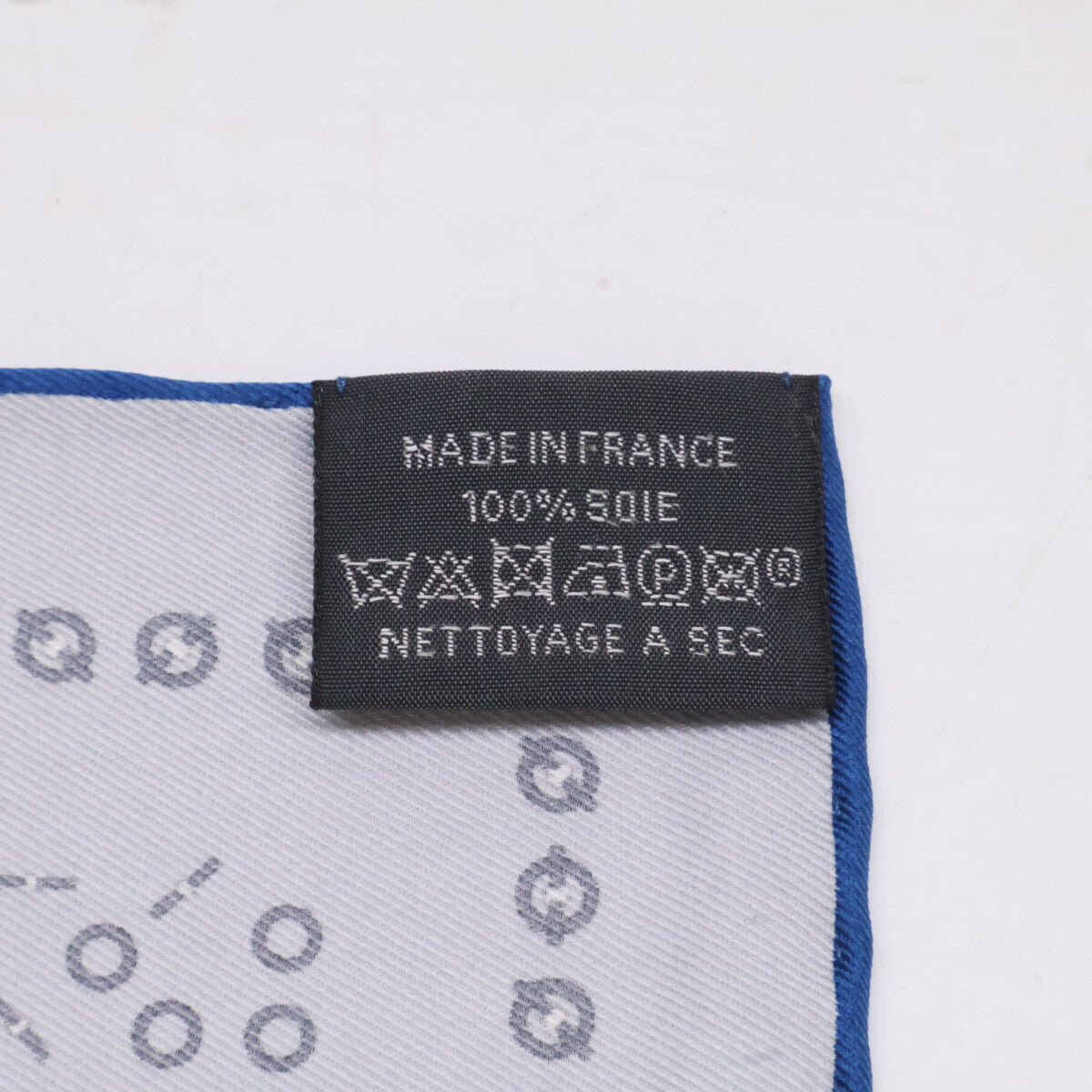 HERMES "Larguez les Amarres" Scarf Grey/Navy