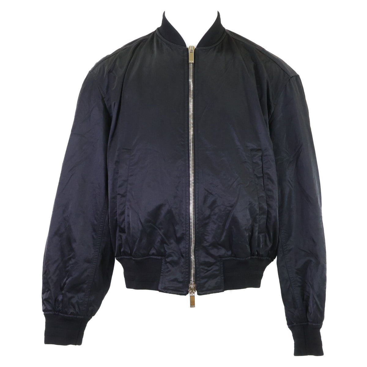 DIOR Technical Canvas Back Logo Bomber Jacket Black Size 46
