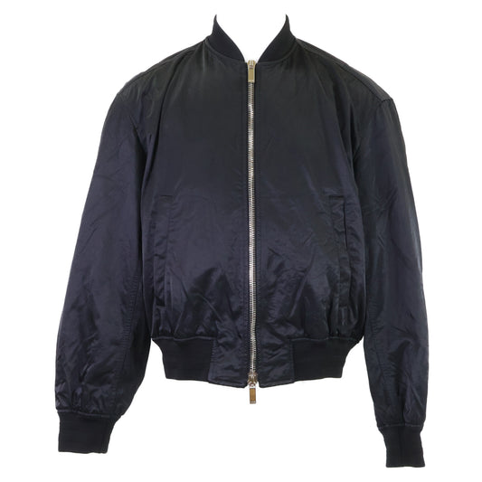 DIOR Technical Canvas Back Logo Bomber Jacket Black Size 46