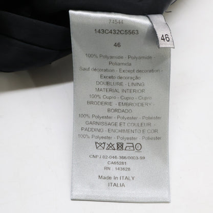 DIOR Technical Canvas Back Logo Bomber Jacket Black Size 46