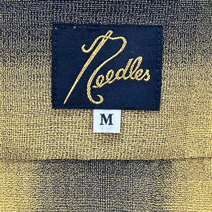 Needles OT159 Ombre Check Work Shirt Yellow/Gray Size M