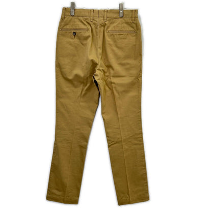 BARNSTORMER 1001P Cotton Flat Front Chinos Beige Size M