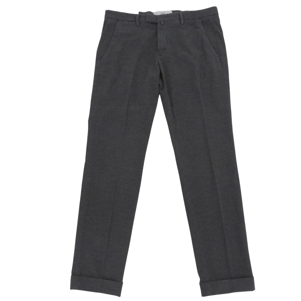BRIGLIA 1949 SLIM FIT Flat Front Cotton Pants Gray Size 48