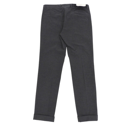 BRIGLIA 1949 SLIM FIT Flat Front Cotton Pants Gray Size 48