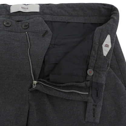 BRIGLIA 1949 SLIM FIT Flat Front Cotton Pants Gray Size 48