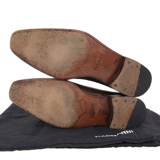 MAGNANNI Lace-Up Wholecut Dress Shoes Brown Size EU 38