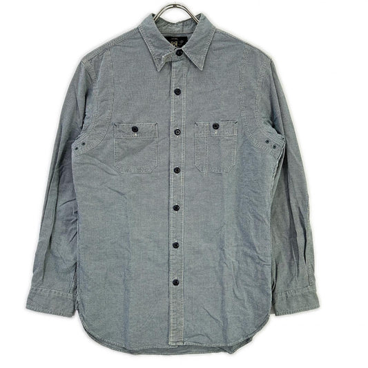 RRL Indigo Houndstooth Long Sleeve Shirt Multi Size XS