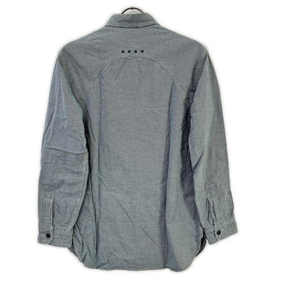 RRL Indigo Houndstooth Long Sleeve Shirt Multi Size XS